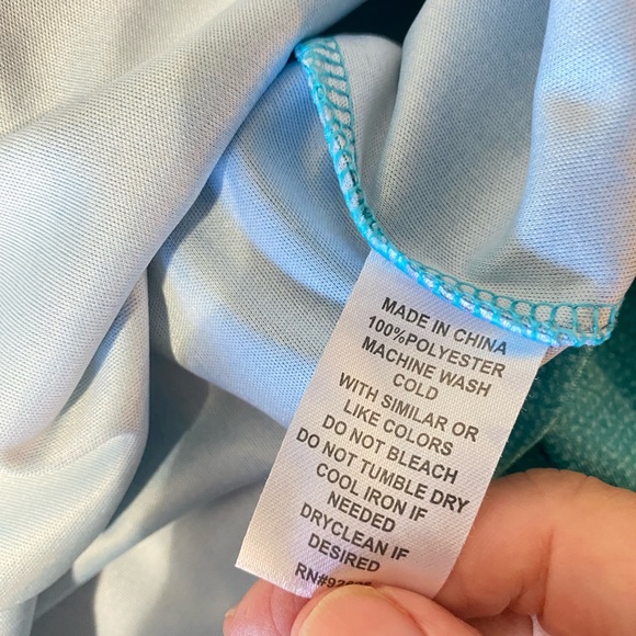 XPBX Pro XXL Golf Polo
Collared Pullover Teal blue with black - Picture 6 of 6